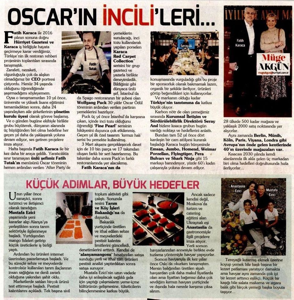 OSCAR'IN İNCİLİ'LERİ...