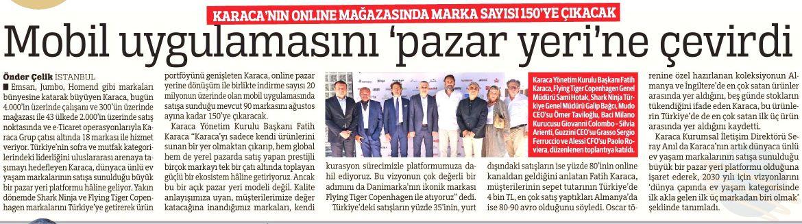 KARACA'NIN ONLINE MAĞAZASINDA MARKA SAYISI 150'YE ÇIKACAK