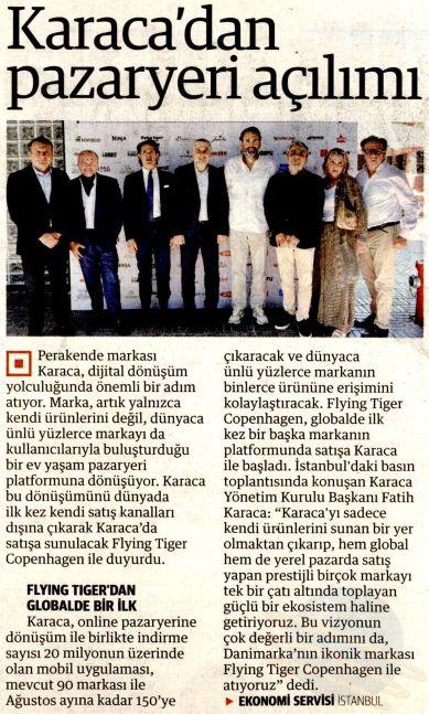 Karaca'dan pazaryeri açılımı
