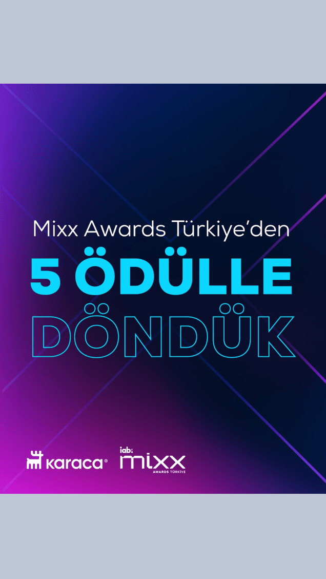 Karaca’ya, MIXX Awards’tan 5 Ödül