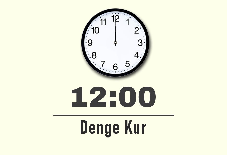 12:00 saatinin anlamı