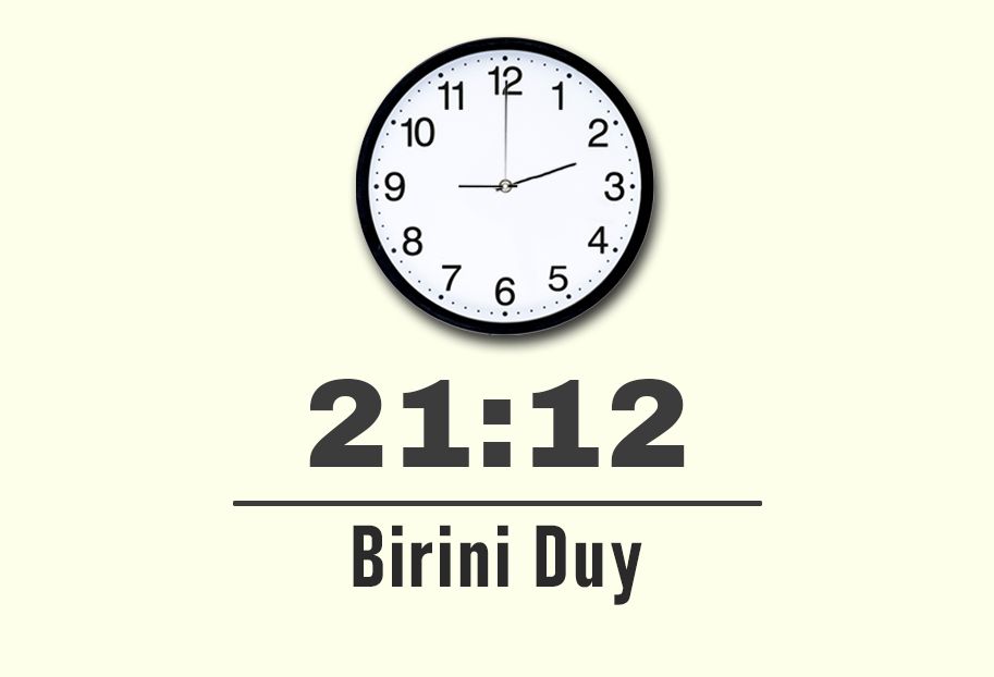 21:12 saatinin anlamı