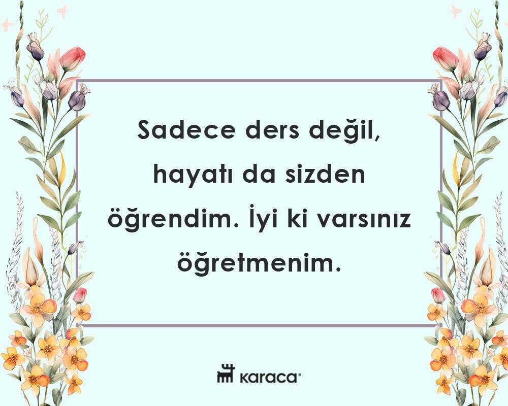 Öğretmenler Günü Mesajı