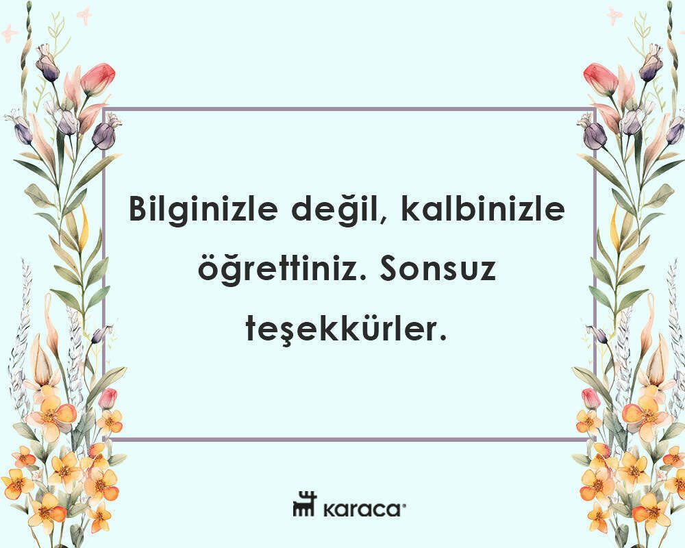 Öğretmenler Günü Mesajı