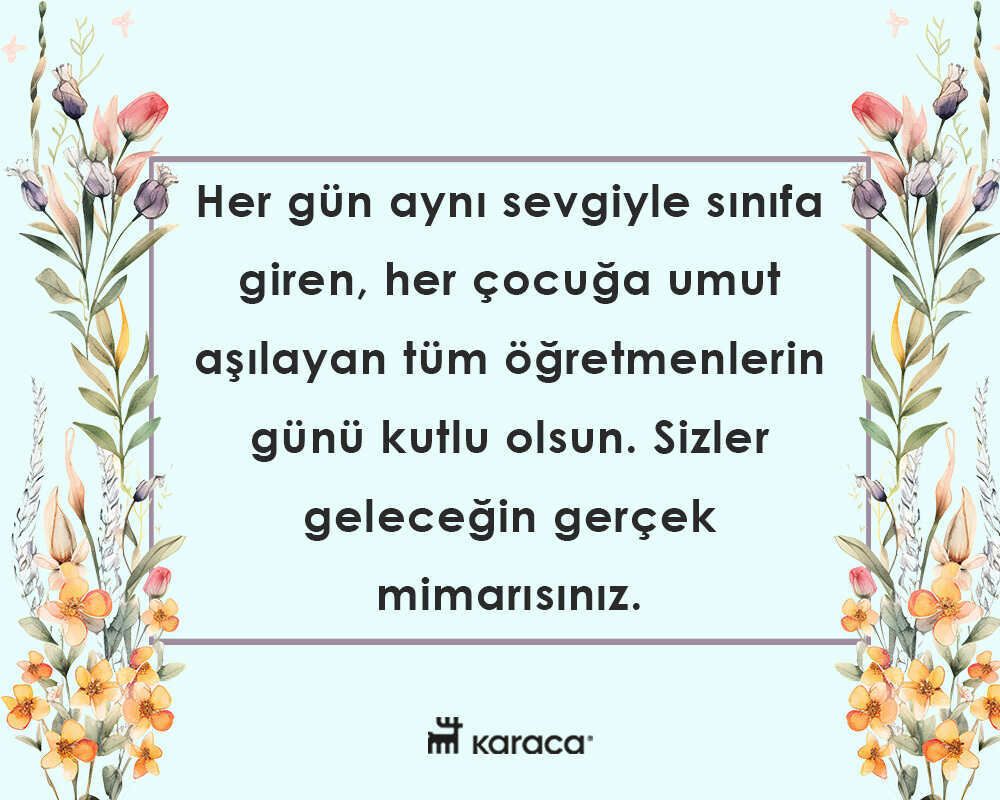 Öğretmenler Günü Mesajı