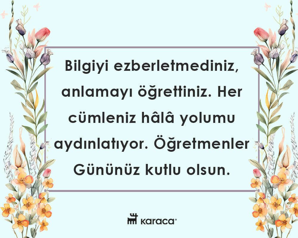 Öğretmenler Günü Mesajı